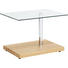 Couchtisch in Eichefarben, Chromfarben - Chromfarben/Eichefarben, Design, Glas/Holzwerkstoff (100/70/44-64cm) Couchtisch in Eichefarben, Chromfarben - Chromfarben/Eichefarben, Design, Glas/Holzwerkstoff (100/70/44-64cm)