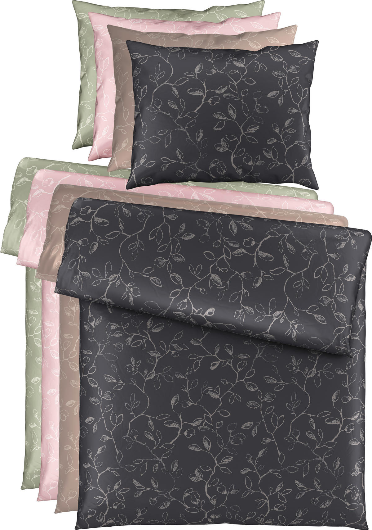 ÁGYNEMŰHUZAT-GARNITÚRA 140/200 cm  - antracit, Natur, textil (140/200cm) - Bio:Vio