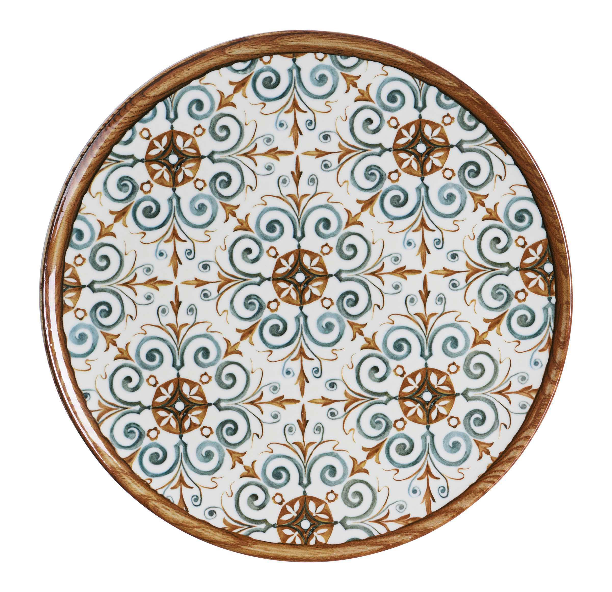 PIZZATELLER Marrakesch  - Blau/Braun, Basics, Keramik (32/32/1,5cm) - Ritzenhoff Breker