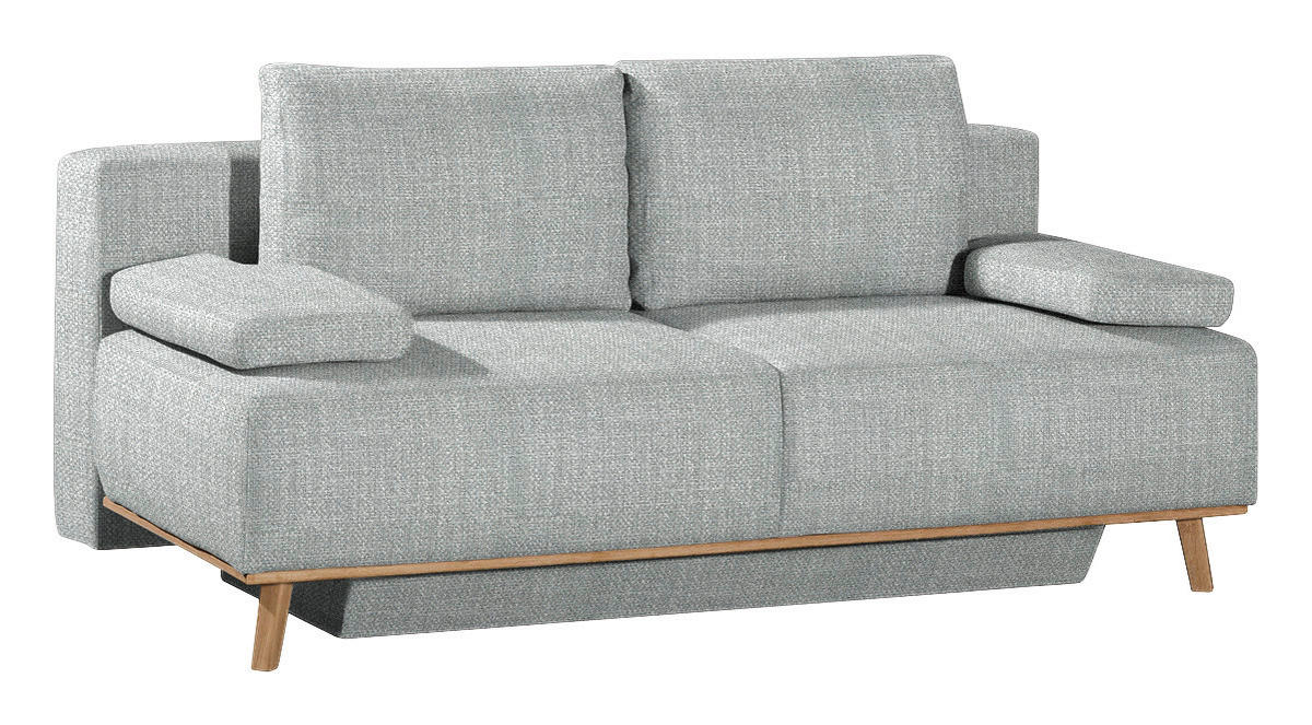 BOXSPRINGSOFA Grau  - Grau, Design, Holz/Textil (203/97/107cm) - Dieter Knoll