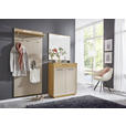 GARDEROBE 3-teilig  in 180/195/37 cm  - Taupe/Eichefarben, Design, Holz/Holzwerkstoff (180/195/37cm) - Novel