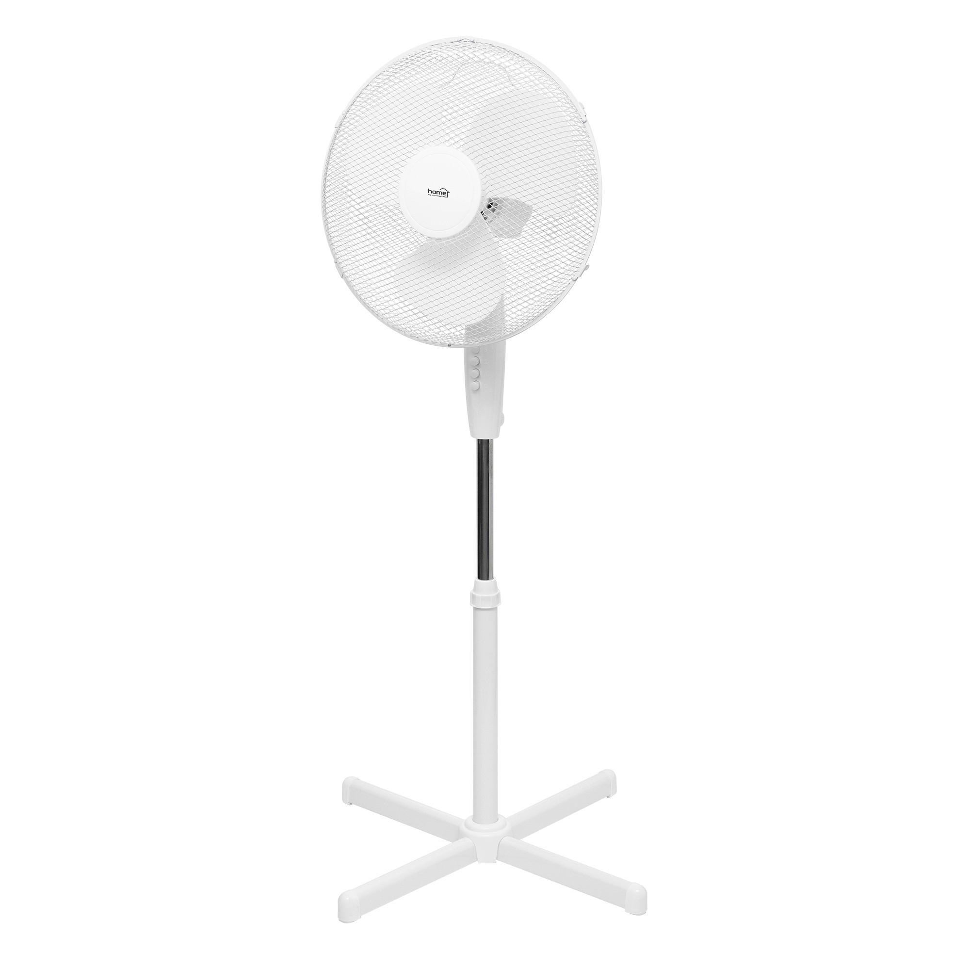 ÁLLÓ VENTILÁTOR - fehér, Basics, műanyag/fém (62/62/125cm)
