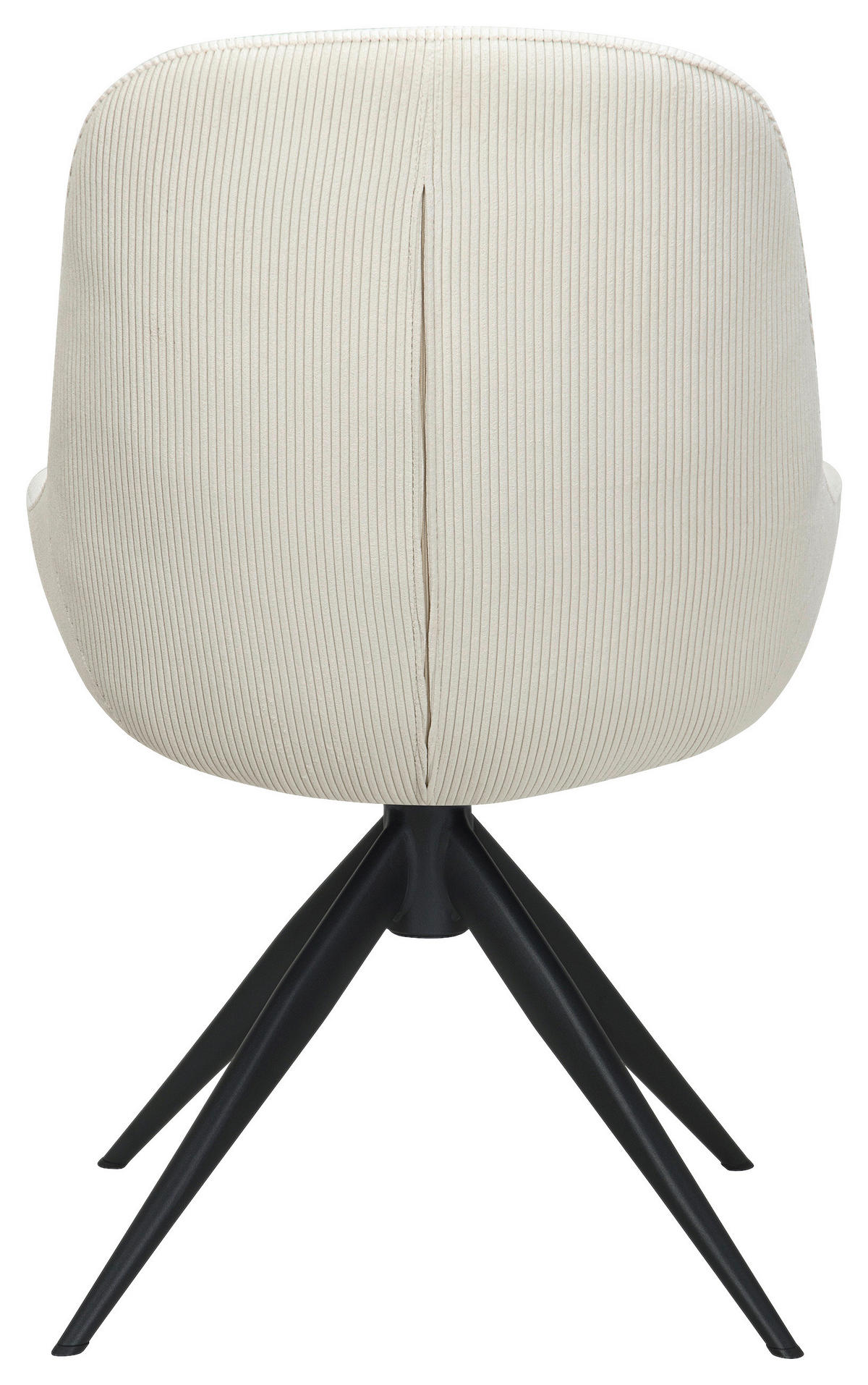 STUHL - Creme/Schwarz, Design, Textil/Metall (58/85/70cm) - Johann Jakob