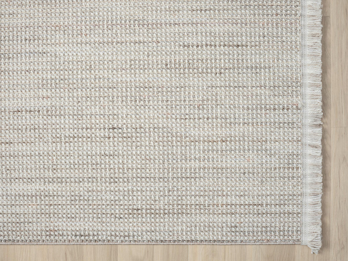 FLACHWEBETEPPICH 200/290 cm Ava  - Hellgrau/Weiß, Basics, Textil (200/290cm)