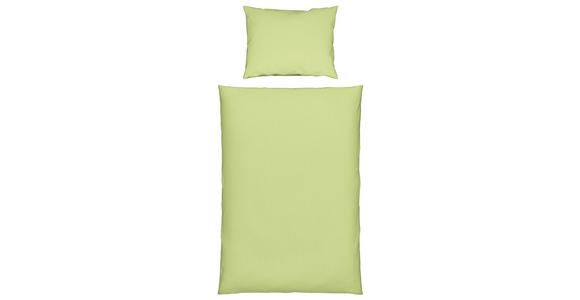 Bettwäsche Milena 140/200cm Grün - Grün, KONVENTIONELL, Textil - Luca Bessoni