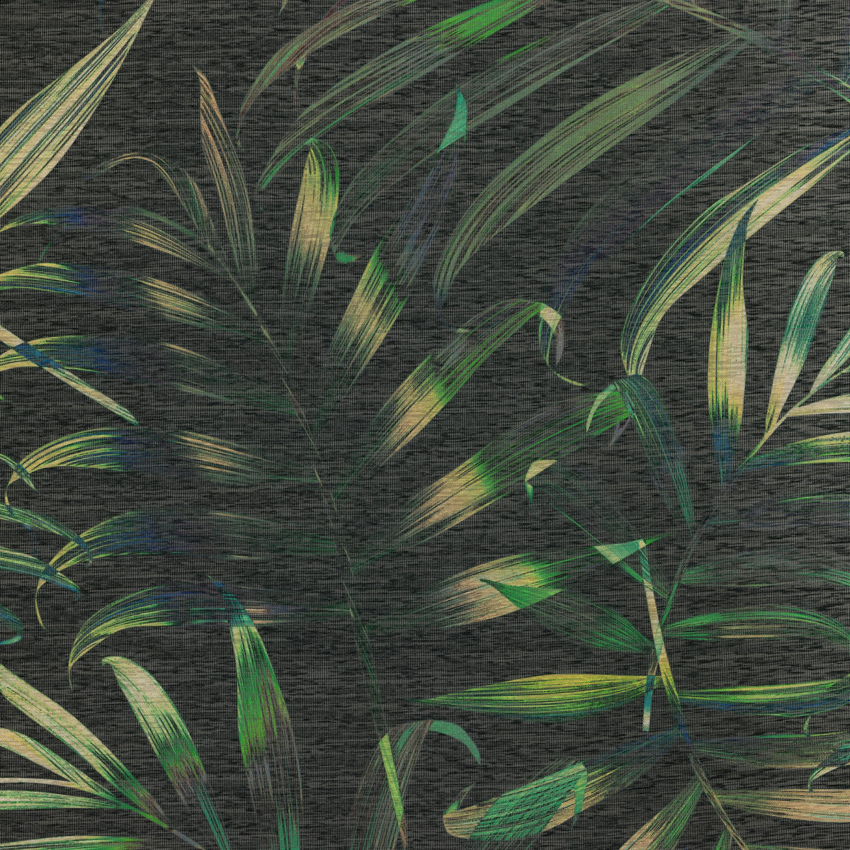 ÖSENSCHAL DJUNGEL halbtransparent 132/245 cm   - Schwarz/Grün, Design, Textil (132/245cm) - Esposa