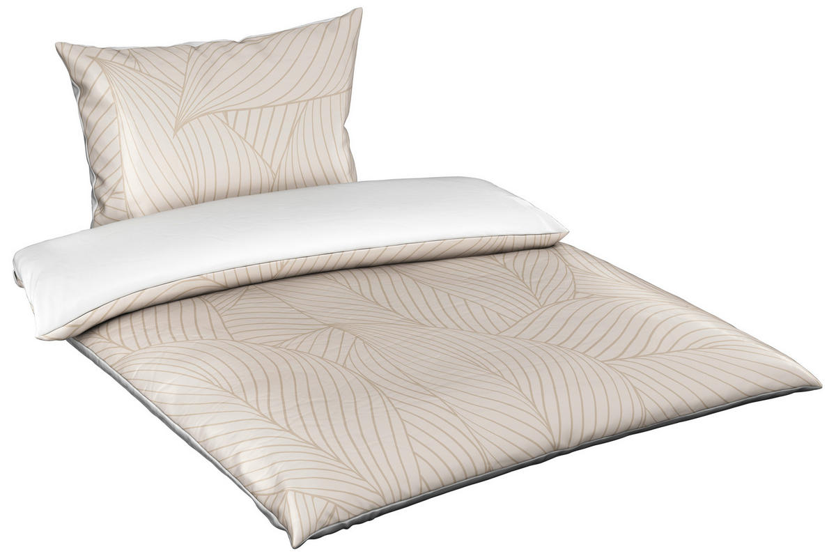 OBOJESTRANSKA POSTELJNINA SANDY 140/200 cm saten rjavosiva  - rjavosiva, Konvencionalno, tekstil (140/200cm) - Esposa