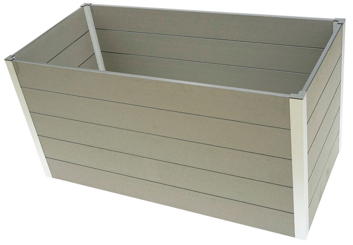 VYVÝŠENÝ ZÁHON   - šedá, Konvenční, kov (160/70/75cm) - Prestige Home