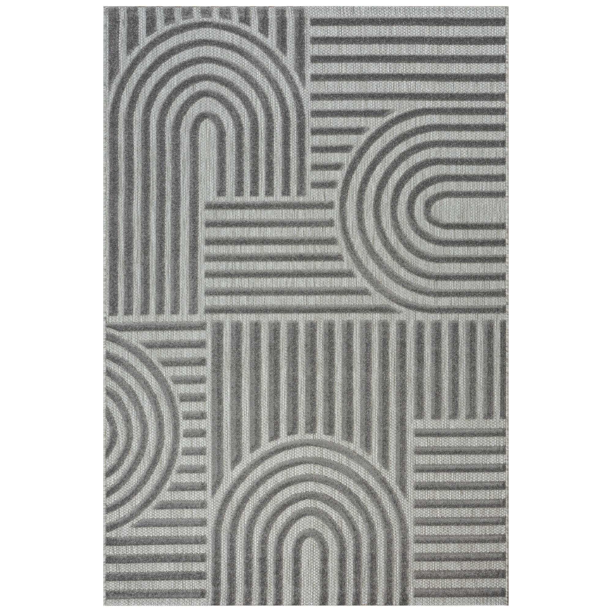 OUTDOORTEPPICH 140/200 cm Berlin Grau  - Grau, Basics, Kunststoff/Textil (140/200cm) - Novel