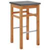 BARHOCKER Laugenfarbig, Grau Kiefer massiv  - Laugenfarbig/Grau, ROMANTIK / LANDHAUS, Holz (41/74,5/41cm) - Boxxx
