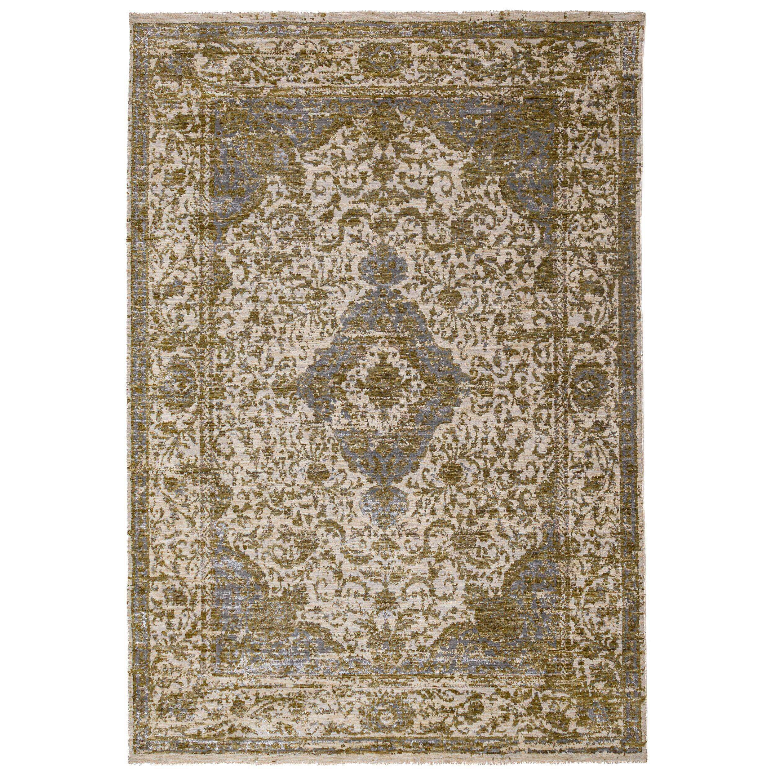 VINTAGE-TEPPICH 160/230 cm Cordelia Grün rechteckig  - Grün, Basics, Kunststoff/Textil (160/230cm) - Flair Rugs