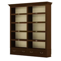 BÜCHERWAND Pinie massiv Creme, Nussbaumfarben  - Nussbaumfarben/Creme, LIFESTYLE, Holz/Metall (214/238,5/46,5cm) - Livetastic