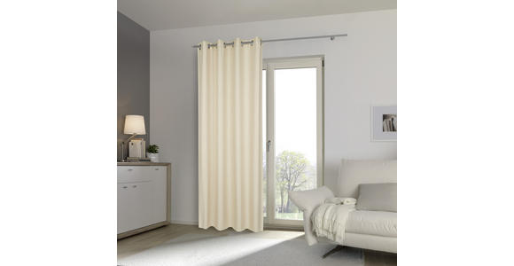 ÖSENVORHANG Verdunkelung - Beige, KONVENTIONELL, Textil (140/245cm) - Esposa