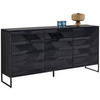 SIDEBOARD Schwarz  175/86/40 cm  - Schwarz, Trend, Holz/Metall (175/86/40cm) - Ambia Home