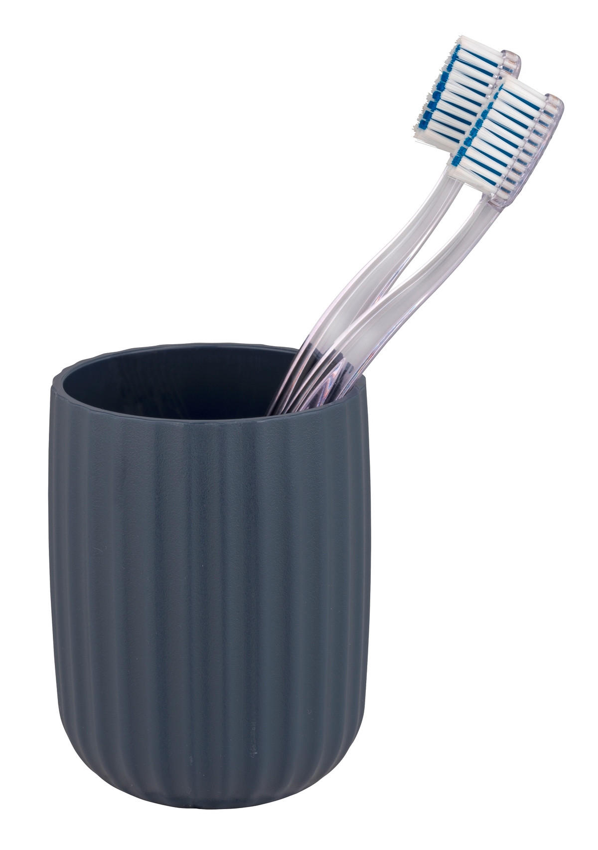 ZAHNPUTZBECHER  - Dunkelblau, Basics, Kunststoff (7,5/10/7,5cm) - Wenko