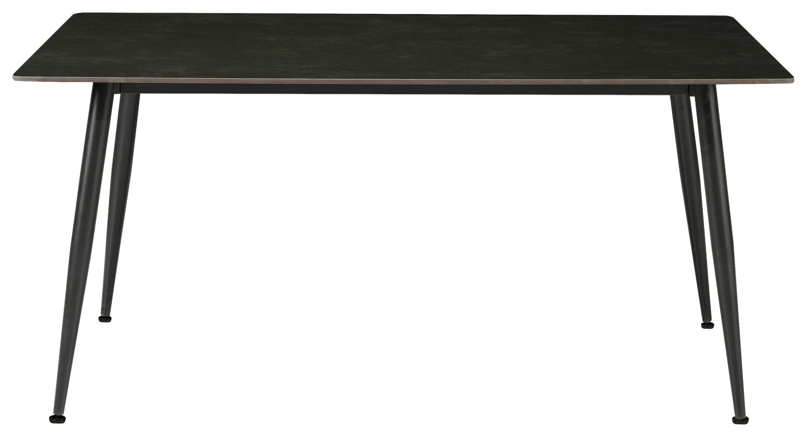 JÍDELNÍ STŮL, černá, tmavě šedá,  - černá/tmavě šedá, Moderní, kov/keramika (160/90cm) - MID.YOU