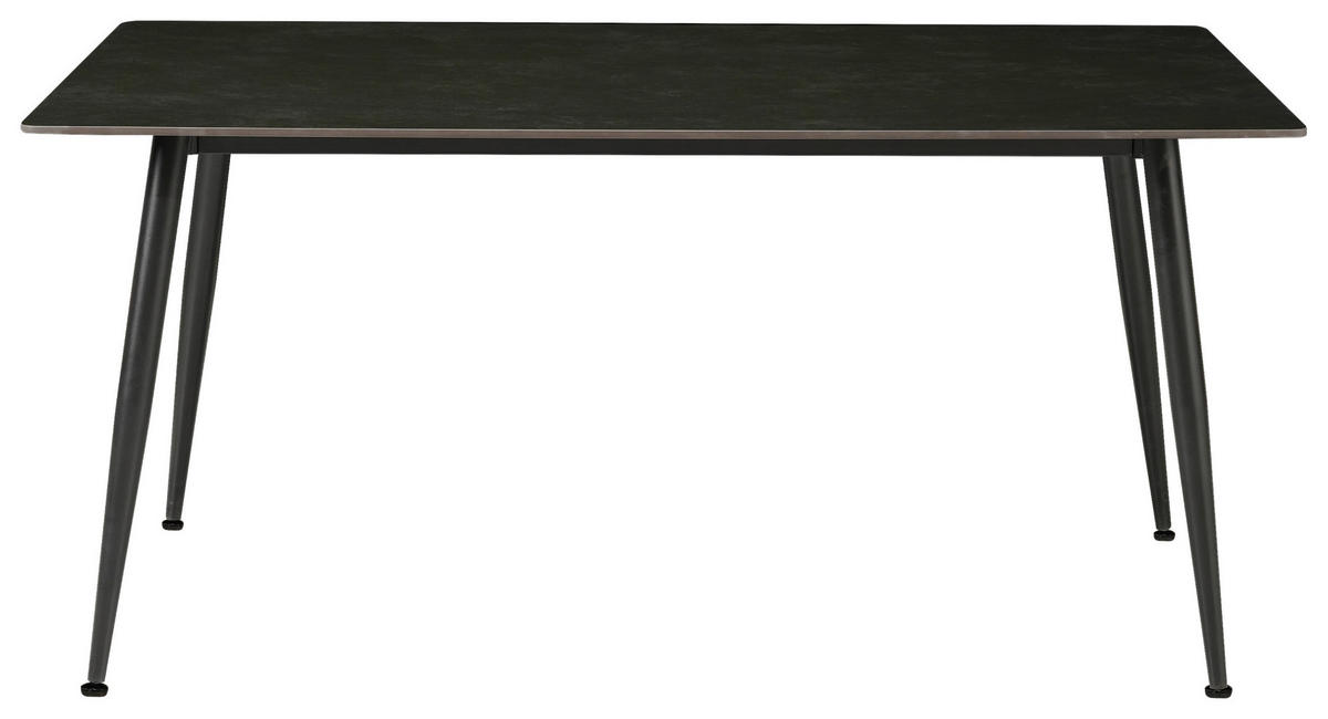 ESSTISCH in Metall, Keramik  - Dunkelgrau/Schwarz, Modern, Keramik/Metall (160/90cm) - MID.YOU
