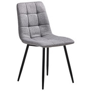 STUHL Webstoff Grau - Schwarz/Grau, LIFESTYLE, Textil/Metall (47/87/59cm) - Carryhome