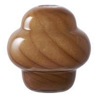 VASE  - Braun, Design, Glas (16.5cm)