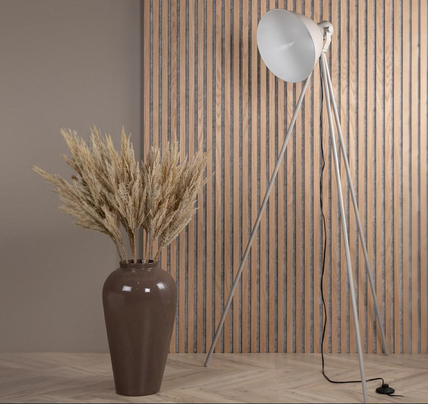 GOLVLAMPA  63/139,5/73 cm   - beige, Basics, metall (63/139,5/73cm)
