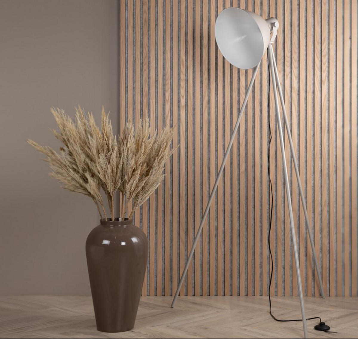 GOLVLAMPA  63/139,5/73 cm   - beige, Basics, metall (63/139,5/73cm)