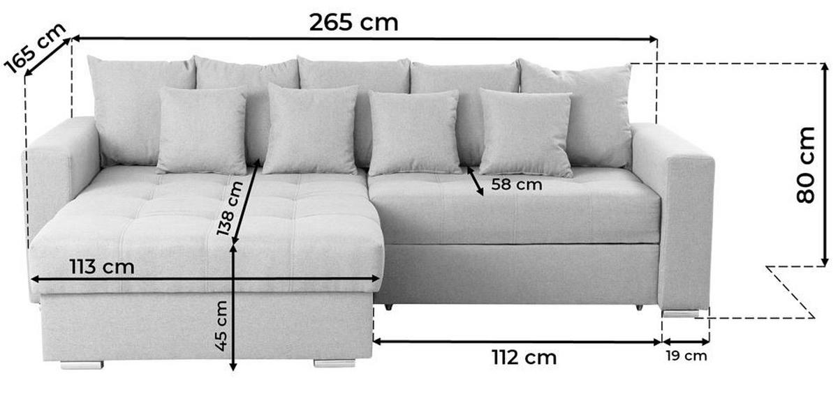 COLțAR textil albastru  - argintiu/albastru, Design, plastic/textil (165/265cm) - Carryhome