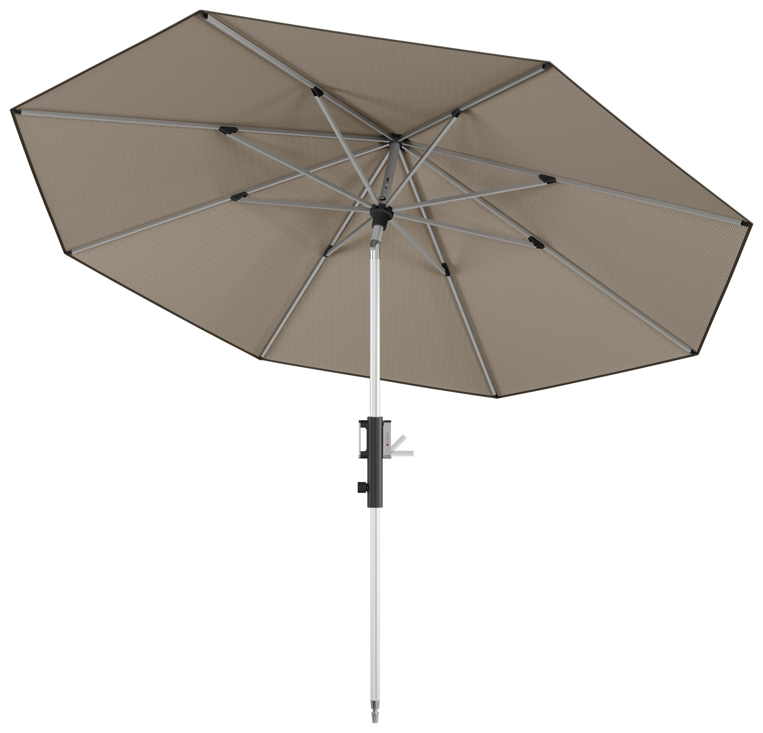 SONNENSCHIRM 315 cm Sandfarben  - Sandfarben/Silberfarben, KONVENTIONELL, Textil/Metall (315/315cm) - KNIRPS