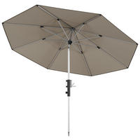 SONNENSCHIRM 315 cm Sandfarben  - Sandfarben/Silberfarben, KONVENTIONELL, Textil/Metall (315/315cm) - KNIRPS