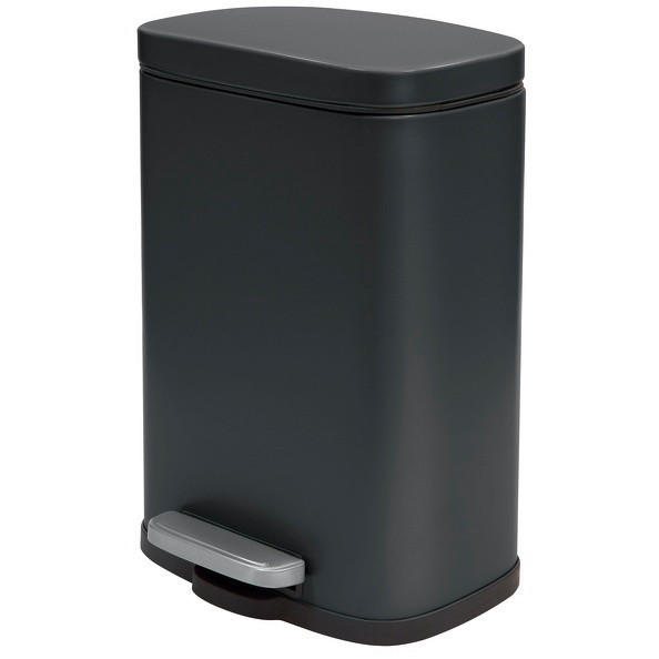 TRETEIMER 12 L  - Schwarz, Basics, Kunststoff/Metall (28/19,3/37,9cm) - Spirella