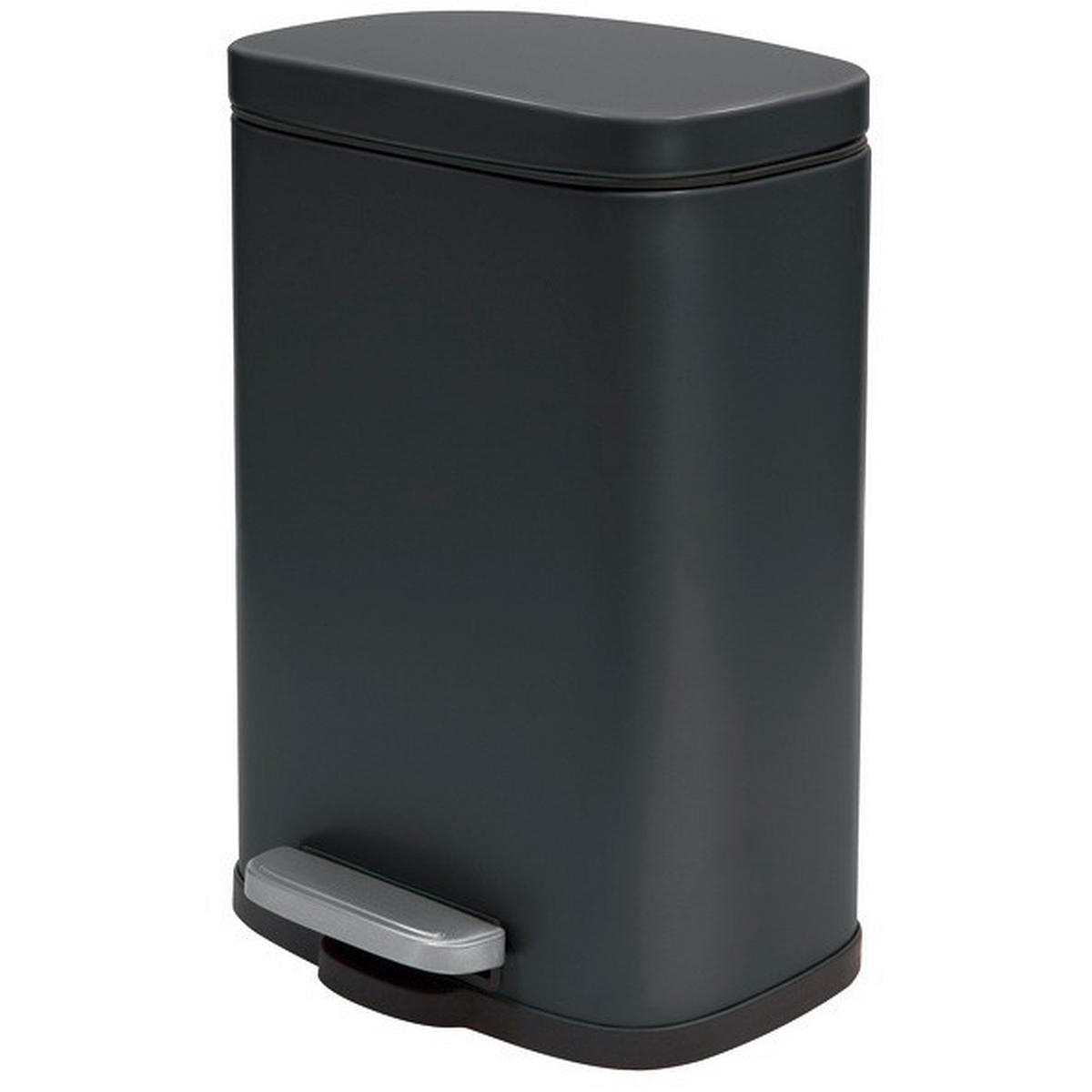 TRETEIMER 12 L  - Schwarz, Basics, Kunststoff/Metall (28/19,3/37,9cm) - Spirella
