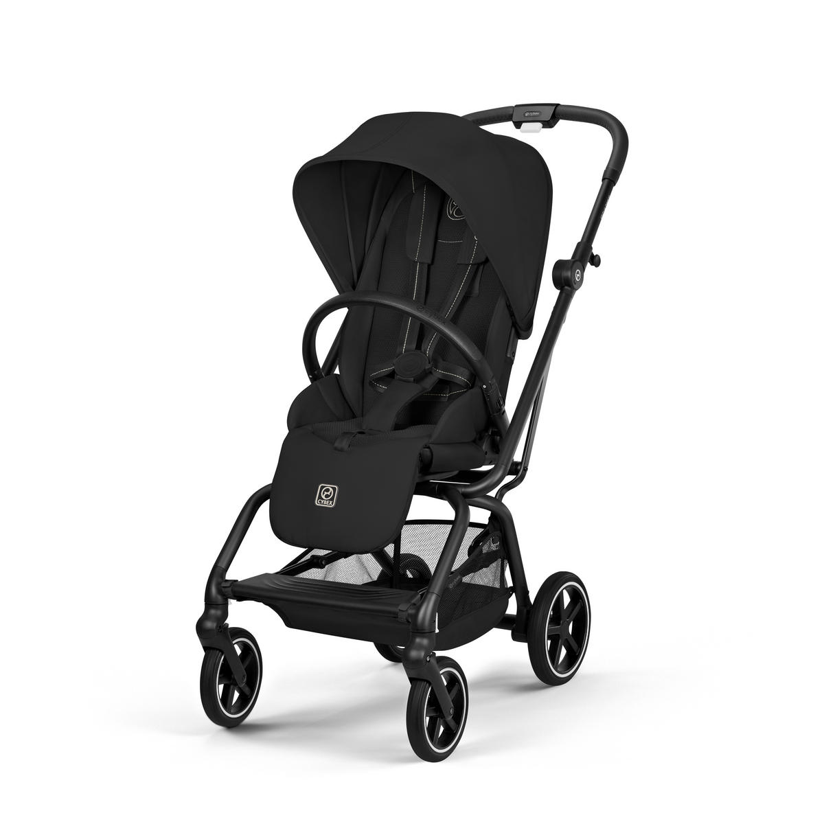 BUGGY EEZY S TWIST+ 2 BLK Magic Black | black  - Schwarz, Basics, Kunststoff/Textil (80,5/45/105cm) - cybex GOLD