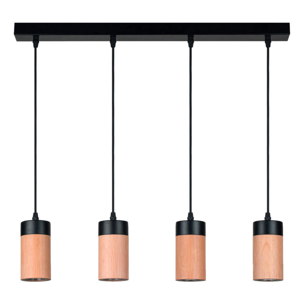 HÄNGELEUCHTE Annick 76/116/7 cm   - Eichefarben, Basics, Holz (76/116/7cm)