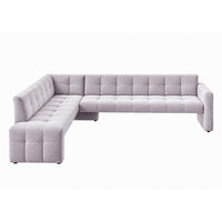 ECKBANK 265/197 cm  in Lila  - Lila/Schwarz, MODERN, Holz/Holzwerkstoff (265/197cm) - Livetastic