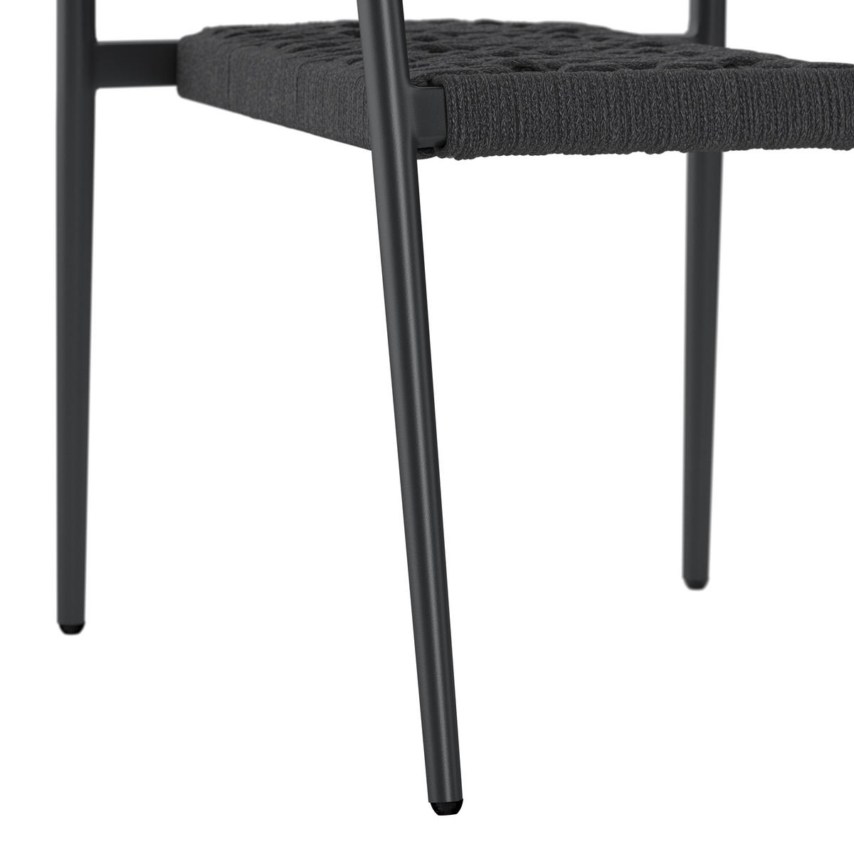 RAKÁSOLHATÓ KAROSSZÉK - antracit, Modern, textil/fém (57.5/78/59.5cm) - Ambia Garden