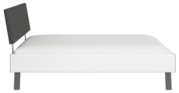 BETT 120/200 cm  in Weiß  - Weiß/Grau, Design, Holzwerkstoff/Textil (120/200cm) - Carryhome