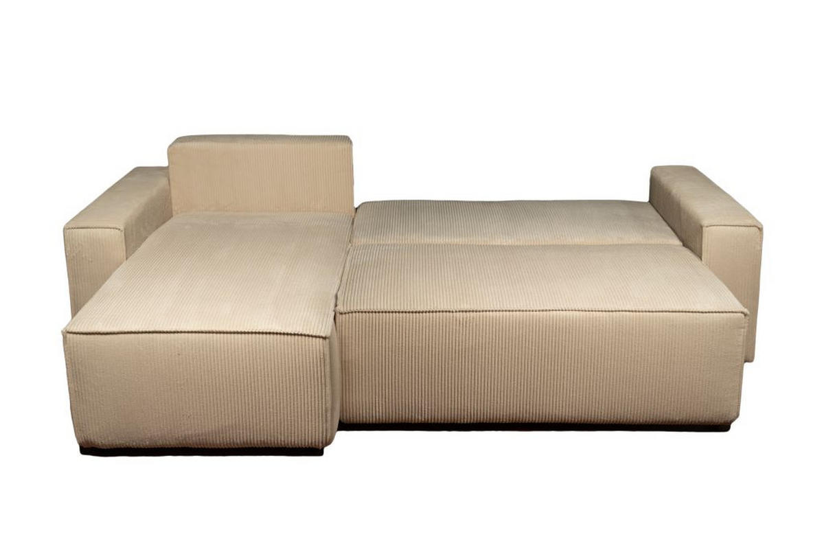 SJEDEĆA GARNITURA tekstil  bež   - bež, Moderno, tekstil (255/160cm) - Hom`in