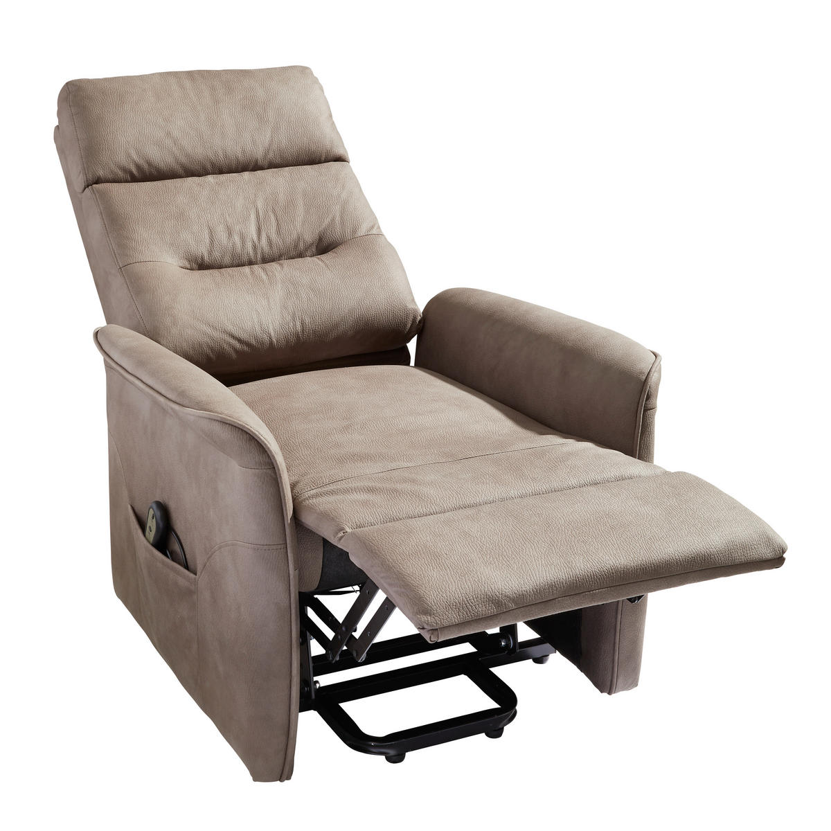 RELAXSESSEL Mikrofaser    - Braun, KONVENTIONELL, Kunststoff/Textil (76/106/82-158cm) - Cantus