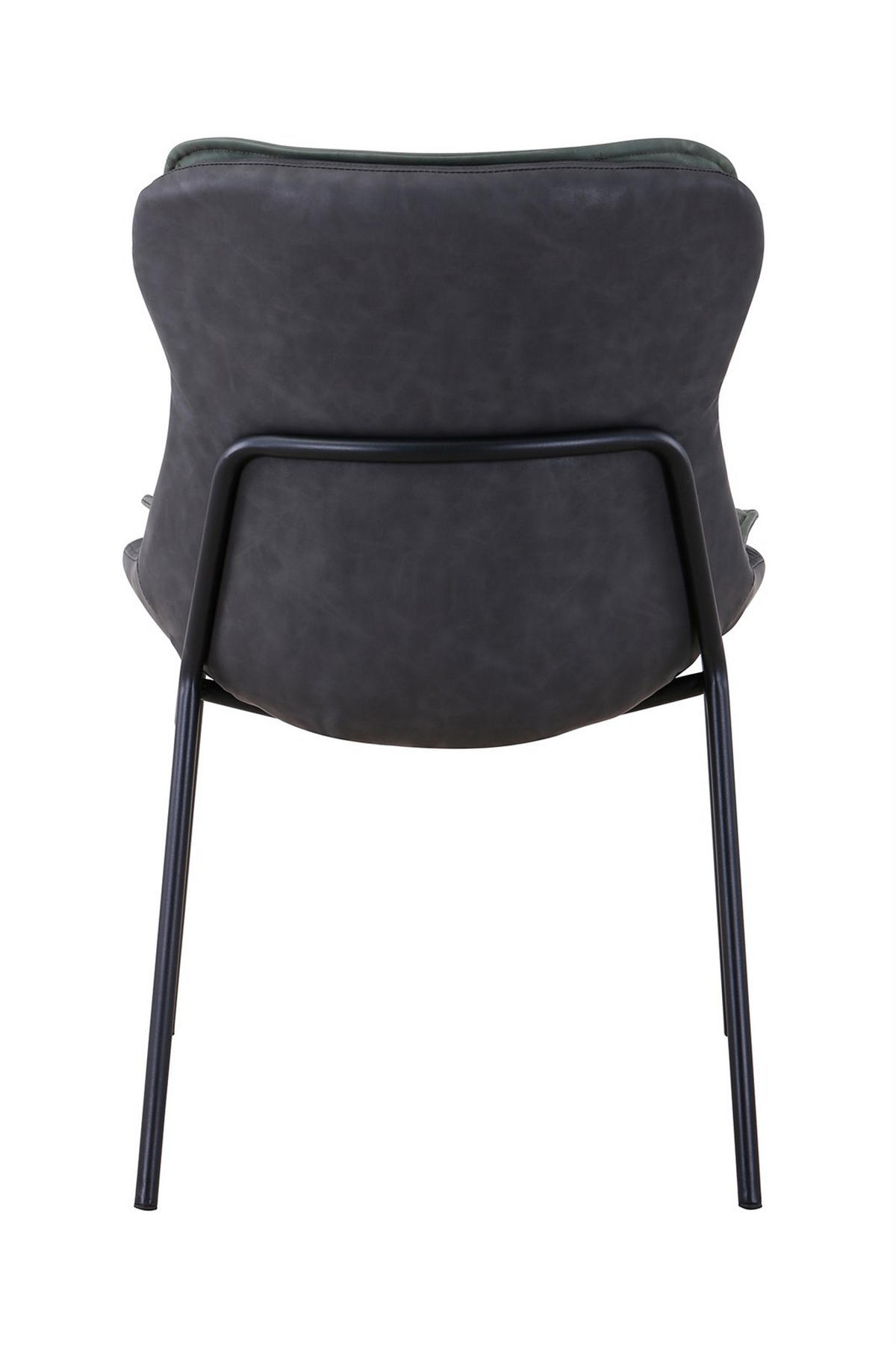 STUHL - Dunkelgrau/Schwarz, Design, Textil/Metall (54/84/64cm) - Kayoom