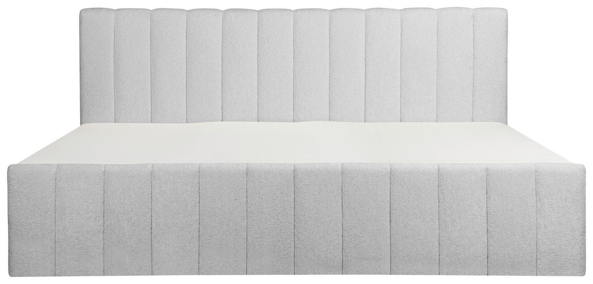 FAMILIENBETT 240/200 cm, Silberfarben  - Silberfarben/Schwarz, Basics, Kunststoff/Textil (240/200cm) - Chameo