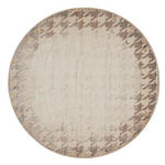WEBTEPPICH 200 cm Houndstooth Border Beige  - Beige, Design, Textil (200cm) - Dieter Knoll