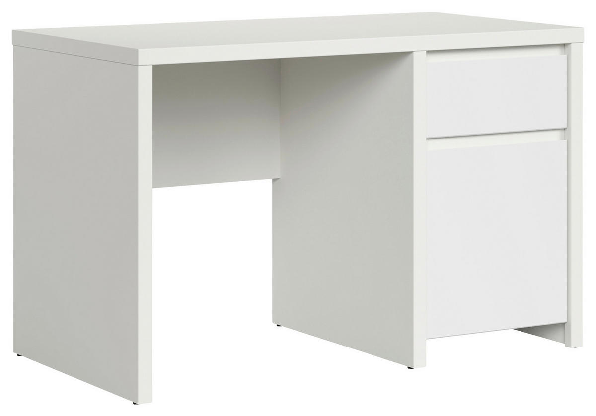 SCHREIBTISCH 120/65/77 cm Weiß  - Weiß, Design, Holzwerkstoff (120/65/77cm) - P & B