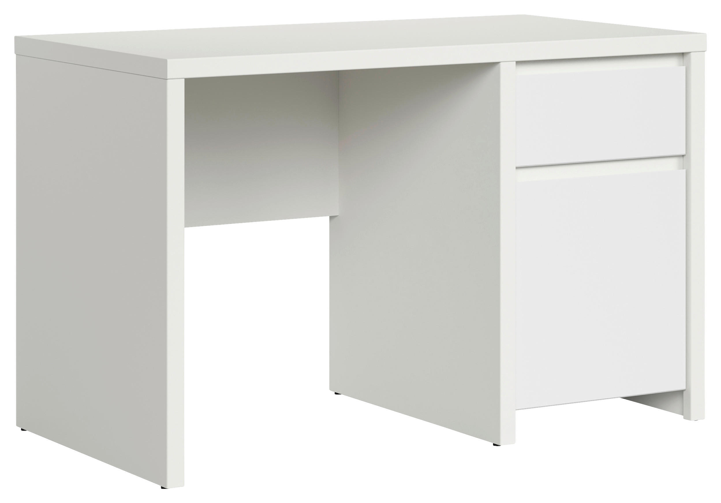 PSACÍ STŮL, bílá, 120/65/77 cm