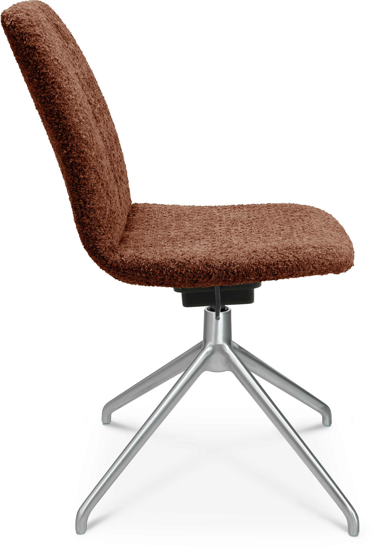 STUHL  in Aluminium Bouclé  - Alufarben/Kupferfarben, Design, Textil/Metall (46/81,5-84,5/55cm) - Johann Jakob