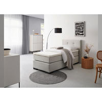 BOXSPRINGOVÁ POSTEĽ, 90/200 cm sivá - čierna/sivá, Modern, kartón/drevo (90/200cm) - MID.YOU