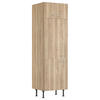 GERÄTEUMBAUSCHRANK 60/211,8/58,1 cm  in Wildeiche  - Wildeiche/Edelstahlfarben, Basics, Holzwerkstoff/Metall (60/211,8/58,1cm) - Optifit