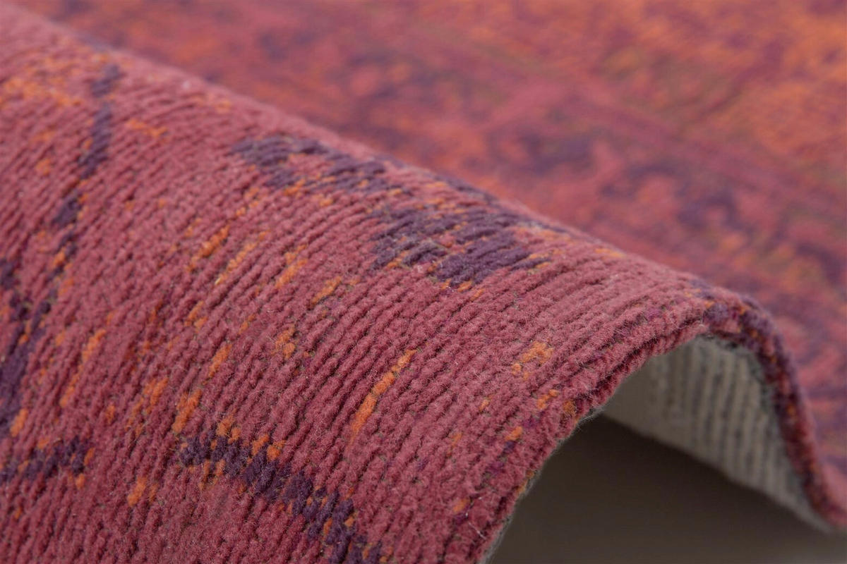 FLACHWEBETEPPICH  Wohnzimmer 80/150 cm Rot rechteckig  - Rot, Basics, Textil (80/150cm) - Kayoom