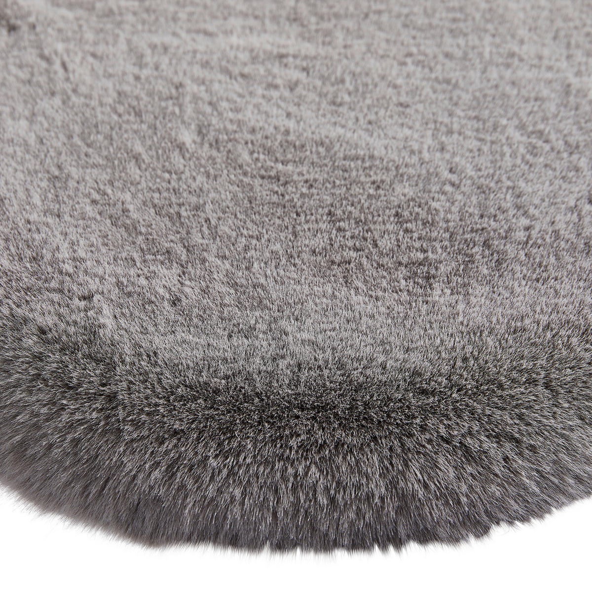 UMĚLÁ KOŽEŠINA, 55/160 cm, šedá - šedá, Trend, kožešina/textil (55/160cm) - Novel
