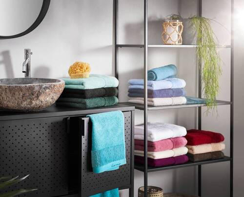DUSCHTUCH BONITA 70/140 cm  - Petrol, Natur, Textil (70/140cm) - Bio:Vio