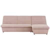 ECKSOFA in Webstoff Rosa  274/168 cm  - Schwarz/Rosa, Design, Kunststoff/Textil (274/168cm) - LOOKS by W.Joop