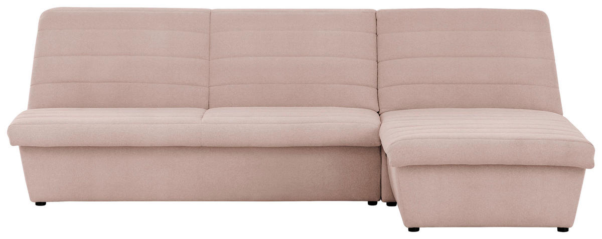 ECKSOFA in Webstoff Rosa  274/168 cm  - Schwarz/Rosa, Design, Kunststoff/Textil (274/168cm) - LOOKS by W.Joop